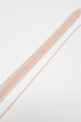 Kristal Boncuk Mat Krem 4 Mm