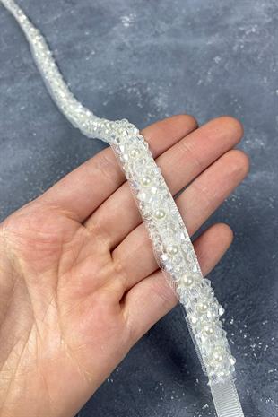 حبات الكريستال واللؤلؤ حزام الإكسسوار مساء اللباس