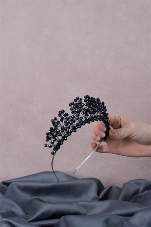 Kristal Boncuklu Aren Gelin Kına Tacı