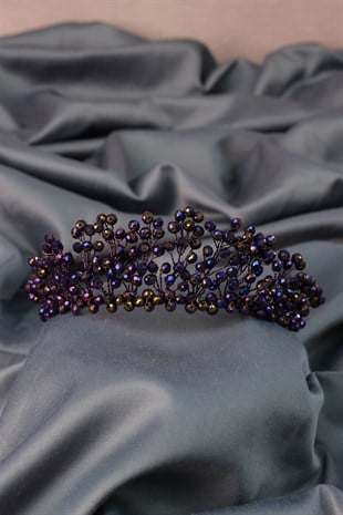 Kristal Boncuklu Aren Gelin Kına Tacı