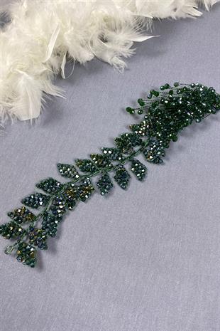 إكسسوار شعر الزفاف والعمامة من إليز مطرز بالكريستال