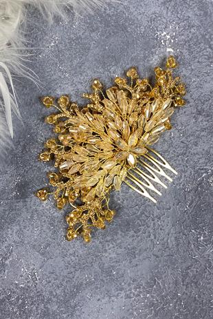 Crystal Embroidered Side Comb Hairclip Bridal Hair Accessory