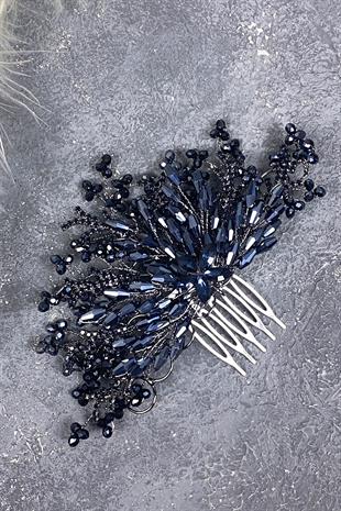 Crystal Embroidered Side Comb Hairclip Bridal Hair Accessory