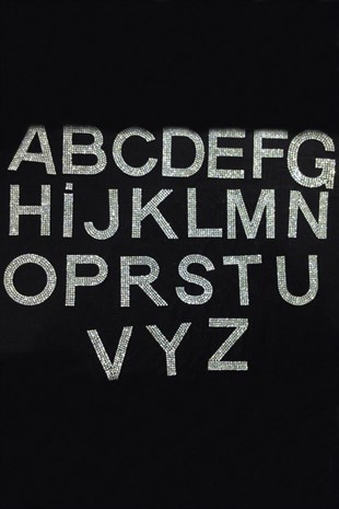 Kristal Taşlı Ütüyle Yapıştırma Harf