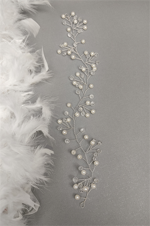 Kristalli Örgülü Saç Aksesuarı