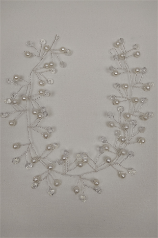 Kristalli Örgülü Saç Aksesuarı