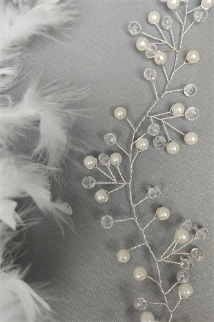 Kristalli Örgülü Saç Aksesuarı