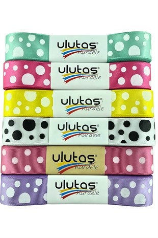 Küçük Büyük Puantiyeli Grogren Kurdele 10 mt