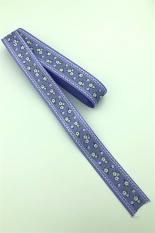 Küçük Çiçek Desenli Baskılı Grogren Kutdele