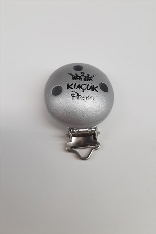 The Little Prince Printed Silver Pacifier Hanger