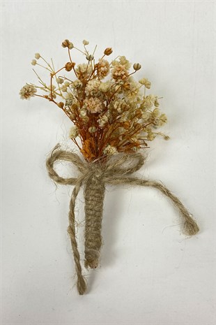 Kuru Çiçekli Damat Ve Sağdıç Yaka Çiçeği