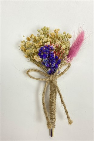 Kuru Çiçekli Damat Ve Sağdıç Yaka Çiçeği