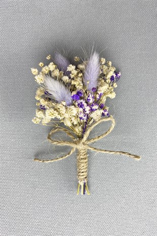 Kuru Çiçekli Damat Yaka Çiçeği