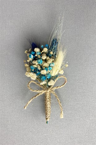 Dried Flower Groom Boutonniere