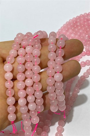 Kuvars Doğal Taş Boncuk