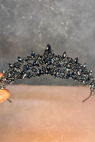 Navy Blue Island Bridal Henna Crown