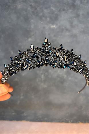 Navy Blue Island Bridal Henna Crown