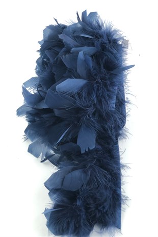 Lacivert Biyeli Otriş Kaz Tüyü