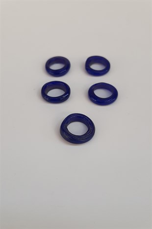 Navy Blue Glass Bangle and Pendant