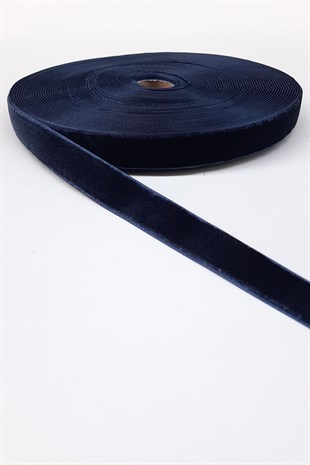 Navy Blue Velvet Ribbon 2 Cm