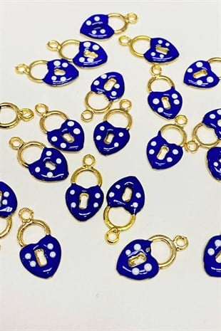 قلادة نموذج القلب الأزرق الداكن 1 قطعة