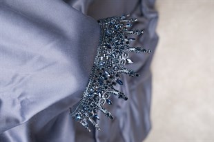 Navy Blue Leonis Bridal Henna Crown