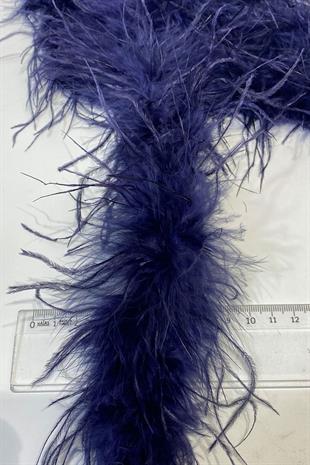 Navy Blue Malibu Ostrich Feather
