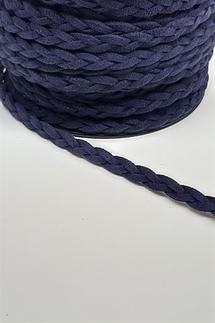Lacivert Süet Örgü İp