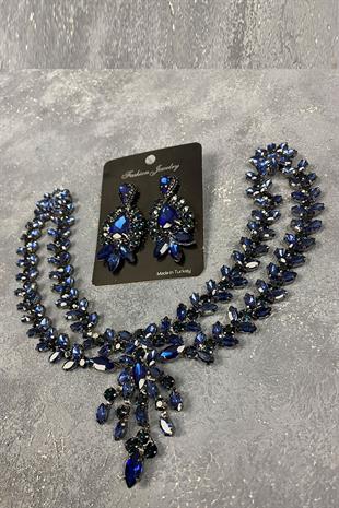 Sultan Model Forehead Bridal Henna Hair Accessory And Earring Set