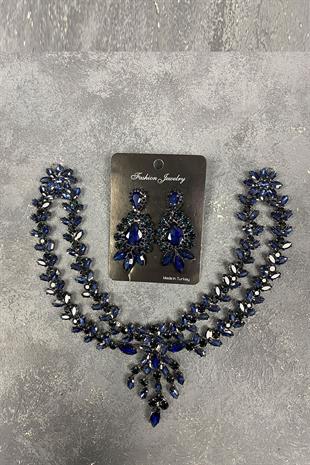 Sultan Model Forehead Bridal Henna Hair Accessory And Earring Set