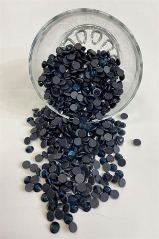 Dark Blue Iron-on Beads Ss30 6mm Adhesive Stone 25 grm