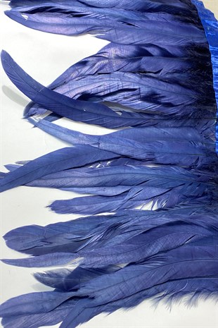 Lacivert Uzun Şandel Tüyü 1 mt