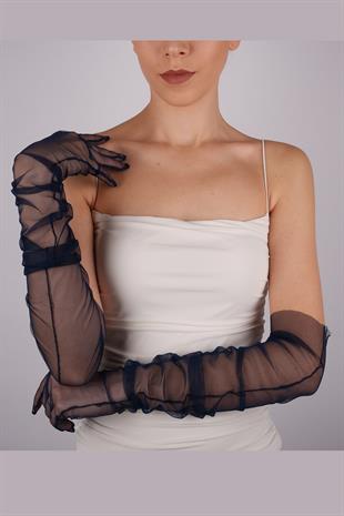 Navy Blue Long Stylish Bridal Gloves Tulle Gloves Wedding/Wedding/Party/Costume Gloves