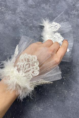 الجملة زوجين ريشة لافين الزفاف سوار اليد التبعي