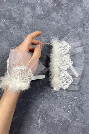 الجملة زوجين ريشة لافين الزفاف سوار اليد التبعي