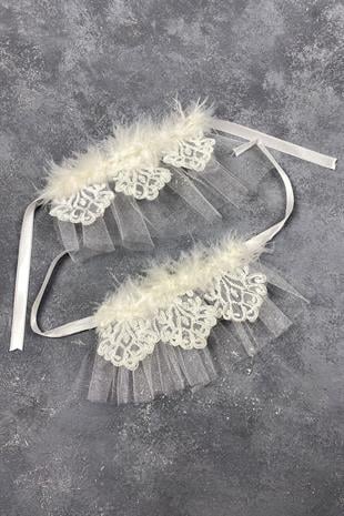 الجملة زوجين ريشة لافين الزفاف سوار اليد التبعي