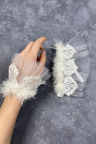 الجملة زوجين ريشة لافين الزفاف سوار اليد التبعي