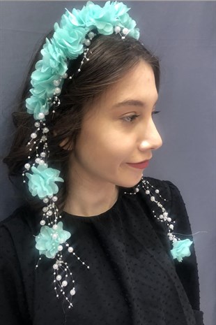 Lazer Çiçekli Taç-021