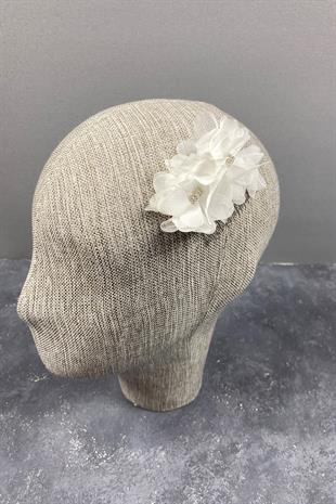 Lazer Çiçekli Taşlı Saç Tokası