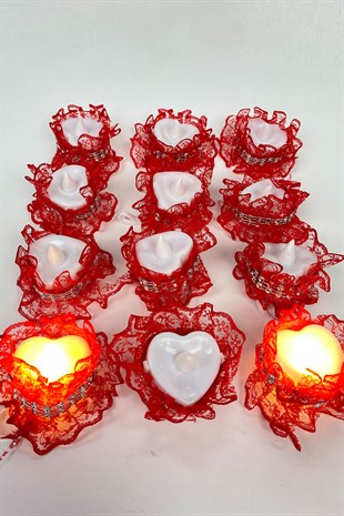 Led Henna Hand Candle 12 Pcs