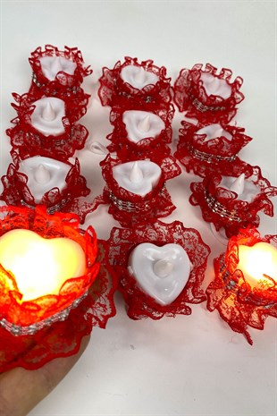 Led Henna Hand Candle 12 Pcs