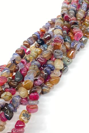 Leopar Çakıl Taşı Kesim Akik Doğal Taş