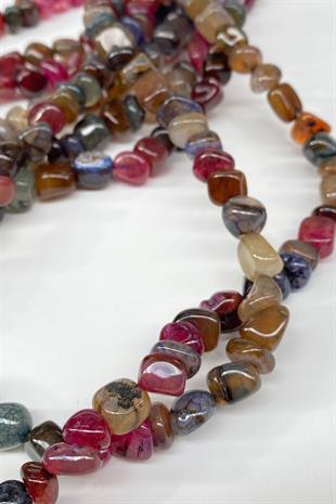 Leopar Çakıl Taşı Kesim Akik Doğal Taş