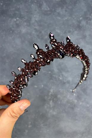 Likya Boncuk İşlemeli Gelin Kına Tacı