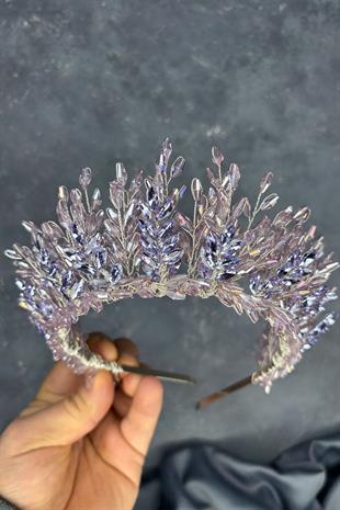 Lila Elisa Design Beaded Bridal Henna Crown Hair Accessory