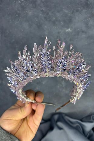 Lila Elisa Design Beaded Bridal Henna Crown Hair Accessory
