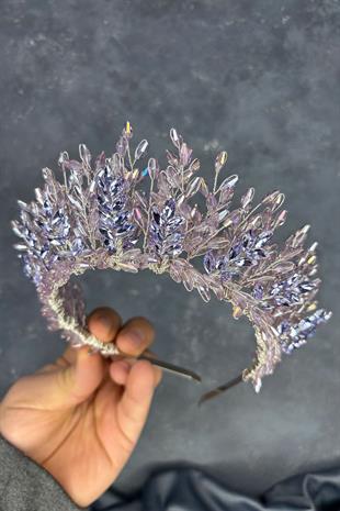 Lila Elisa Design Beaded Bridal Henna Crown Hair Accessory