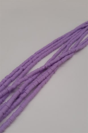Lila Fimo Hamur Boncuk 4mm