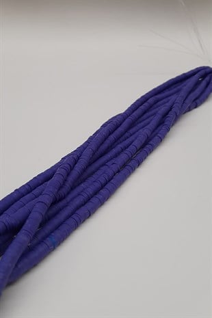 Lila Fimo Hamur Boncuk 6Mm