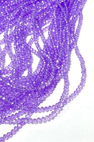 Lila Kristal Boncuk 4 mm